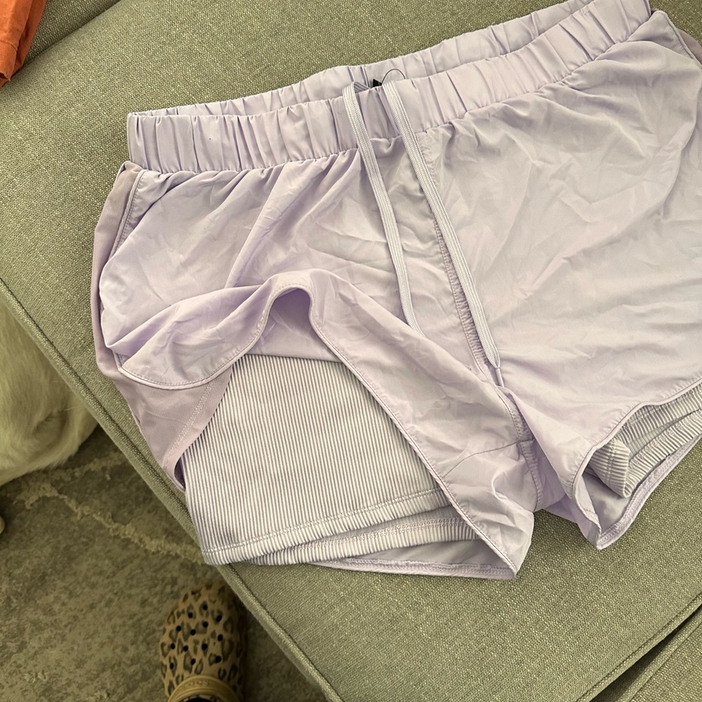 Lilic womans shorts with undershorts drawstring